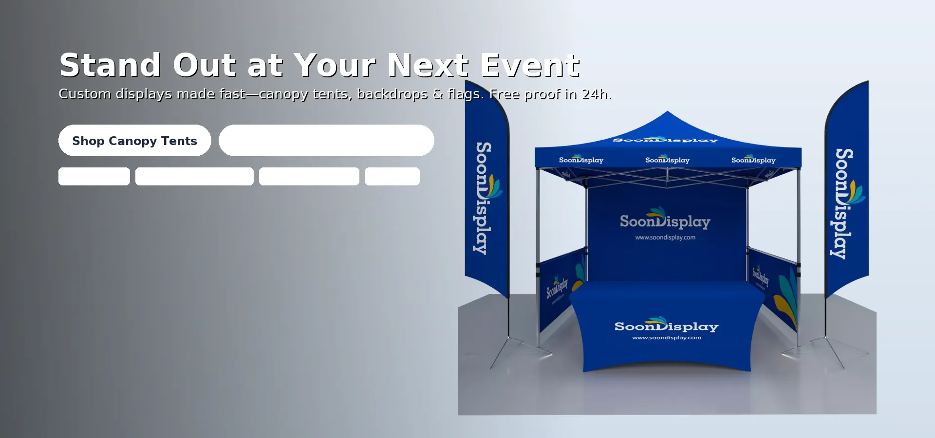 Custom canopy tent