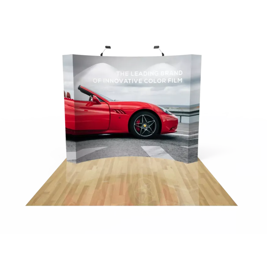 10ft Curved Pop Up Display Backdrop 