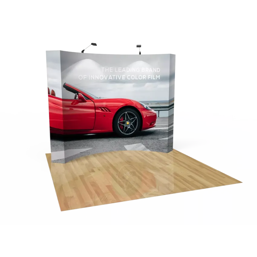 10ft Curved Pop Up Display Backdrop 