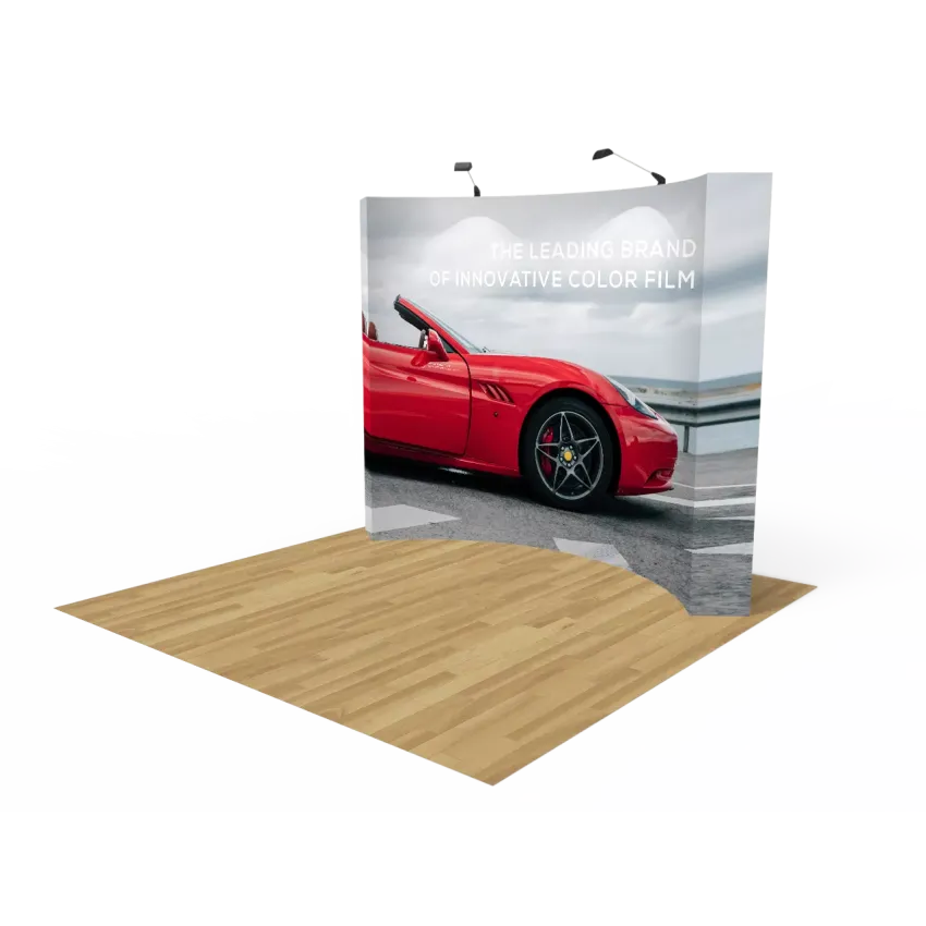 10ft Curved Pop Up Display Backdrop 