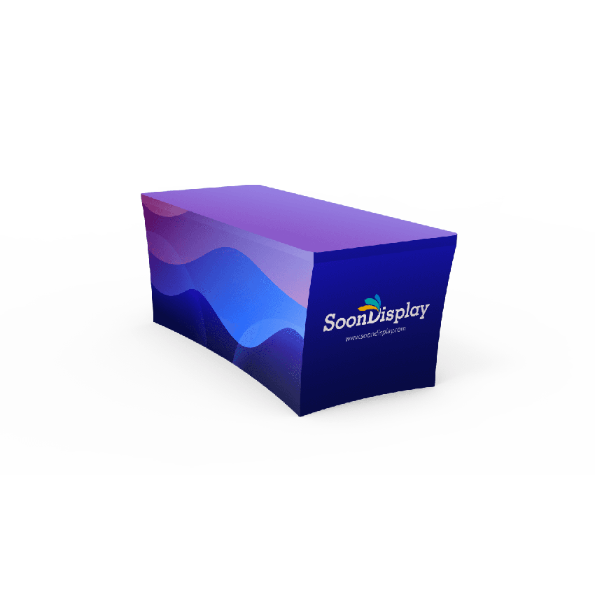 4-Sided Stretch Table Cover – Custom Printed