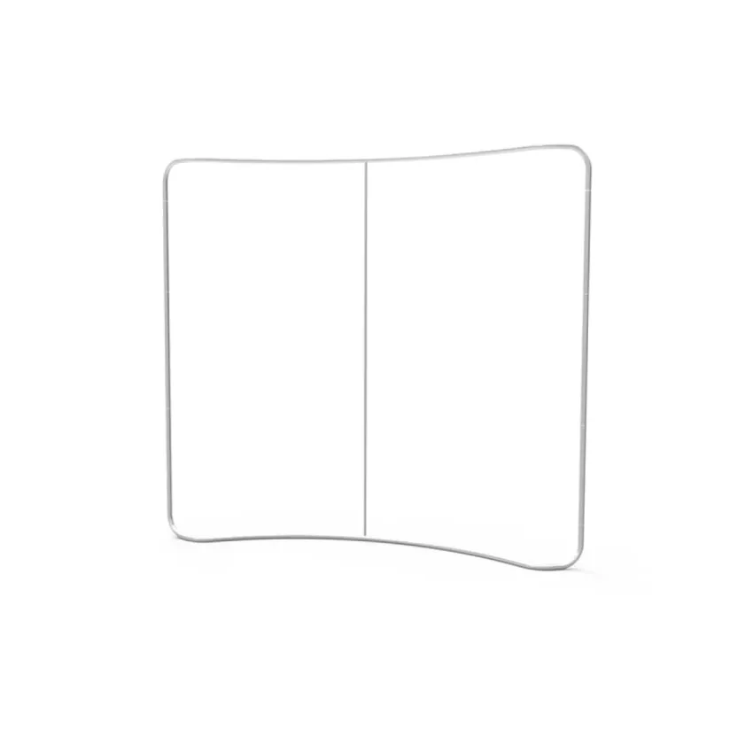 8ft Curved Tension Fabric Display – 8x8 Curved Trade Show Backdrop