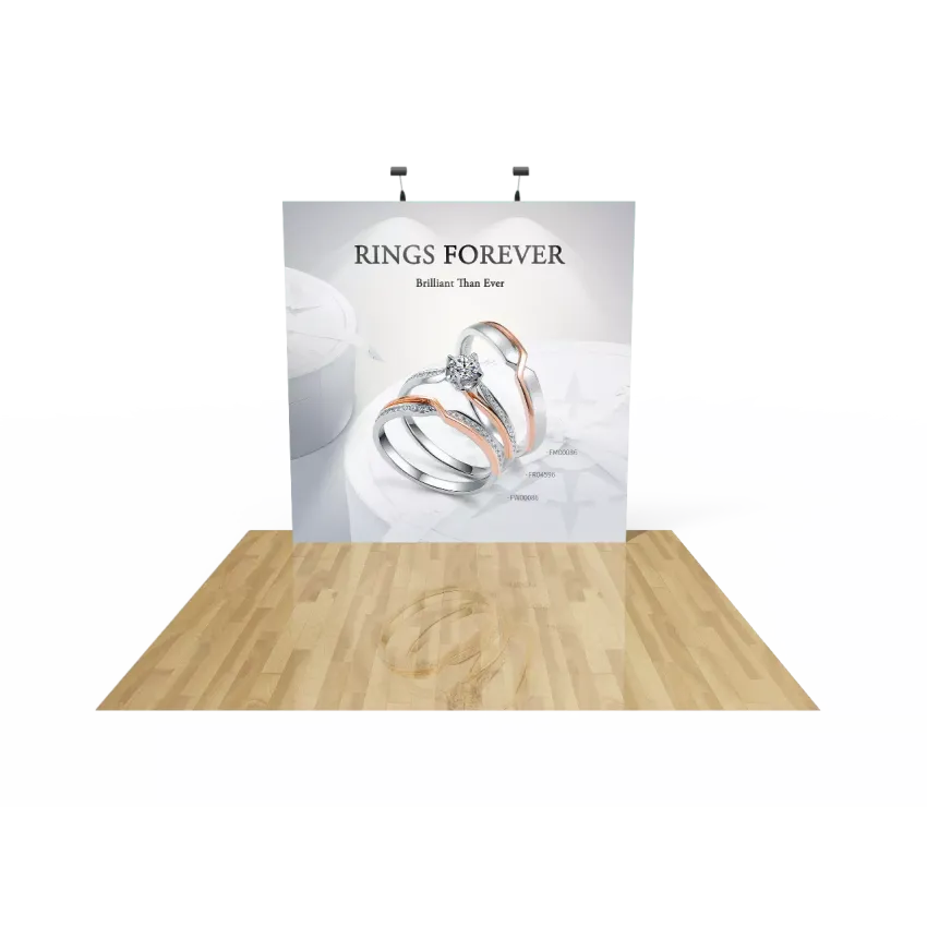 8ft Straight Pop Up Display Backdrop 