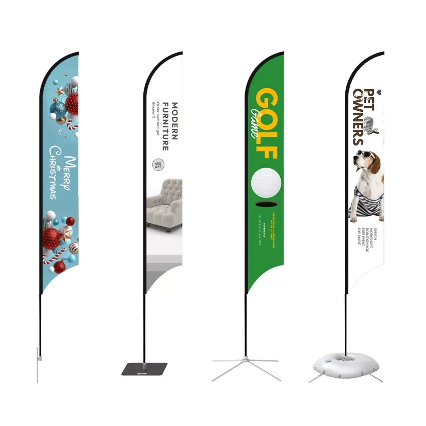 Custom Feather Flag with Pole Kit – Single or Double-Sided