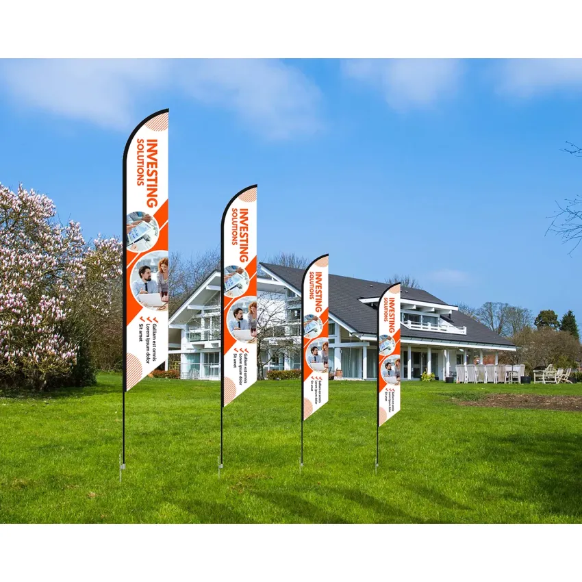 Custom Feather Flag with Pole Kit – Single or Double-Sided