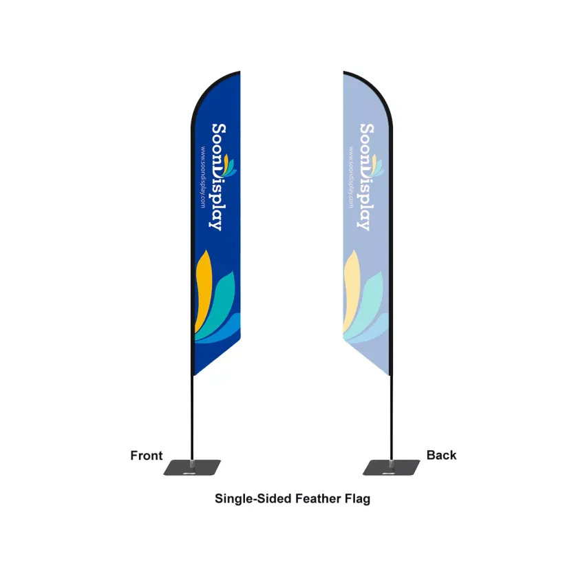 Custom Feather Flag with Pole Kit – Single or Double-Sided