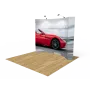 10ft Curved Pop Up Display Backdrop 