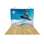 10ft Curved Tension Fabric Display – 10x8 Curved Trade Show Backdrop