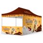 10x20ft Custom Canopy Tent Package with Full Back Wall & Half Side Walls