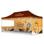 10x20ft Custom Canopy Tent Package with Full Back Wall & Half Side Walls