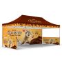 10x20ft Custom Canopy Tent Package with Full Back Wall & Half Side Walls