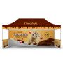 10x20ft Custom Canopy Tent Package with Full Back Wall & Half Side Walls