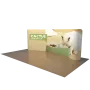 20ft Curved Tension Fabric Display – 20ft Curved Trade Show Backdrop for 10x20 Booths