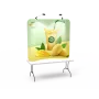 6ft Curved Tabletop Tension Fabric Display – Portable Trade Show Backdrop