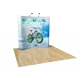8ft Curved Pop Up Display Backdrop