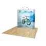 8ft Curved Pop Up Display Backdrop