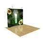 8ft Curved Tension Fabric Display – 8x8 Curved Trade Show Backdrop