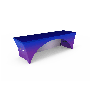 Open Back Stretch Table Cover – Custom Printed