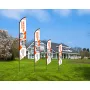 Custom Feather Flag with Pole Kit – Single or Double-Sided