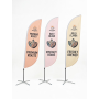 Personalised Convex Feather Flag Banners for Outdoors